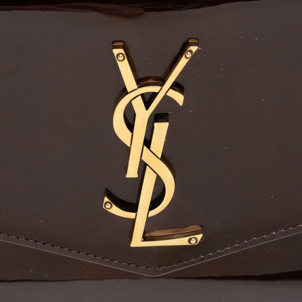 Saint Laurent Patent Leather Monogram Uptown Chain Wallet - Picture 9 of 11